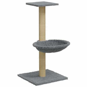 vidaXL &Scaron;krabadlo pro kočky se sisalov&yacute;m sloupkem světle &scaron;ed&eacute; 74 cm