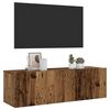 vidaXL Nástěnná TV skříňka old wood 100 x 30 x 30 cm kompozitní dřevo