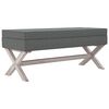 vidaXL Stolička s &uacute;ložn&yacute;m prostorem tmavě &scaron;ed&aacute; 110x45x49 cm textil