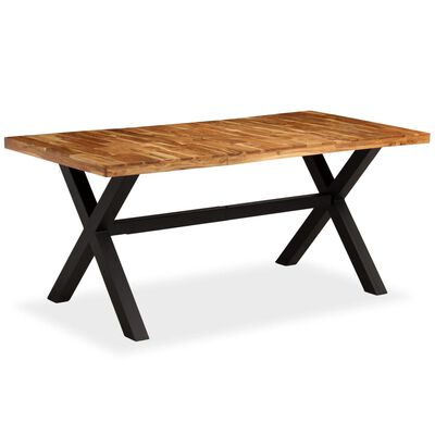 vidaXL Jídelní stůl z masivního dřeva akácie a mangovníku 180x90x76 cm