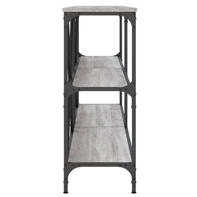 vidaXL Konzolový stolek šedý sonoma 160 x 30 x 75 cm kompozit a železo