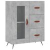 vidaXL Skř&iacute;ň highboard betonově &scaron;ed&aacute; 69,5x34x180 cm kompozitn&iacute; dřevo