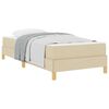 vidaXL Postel s boxspringem s matrac&iacute; Kr&eacute;mov&aacute; 100 x 200 cm textil