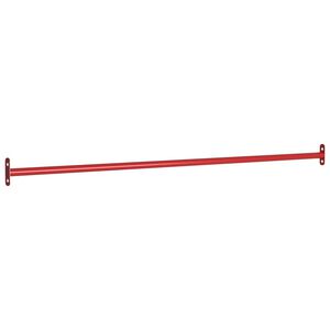 vidaXL Hrazdov&aacute; tyč 125 cm ocelov&aacute; červen&aacute;
