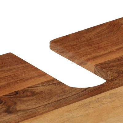 vidaXL 5dílná koupelnová sestava železo a masivní akáciové dřevo