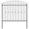 vidaXL Spike plot ASTEN 200 x 200 cm Pr&aacute;&scaron;kově lakovan&aacute; ocel Čern&aacute;