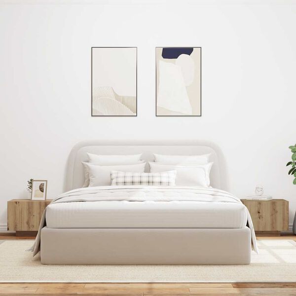 vidaXL Nočn&iacute; stolek dub artisan 100x35x40 cm kompozitn&iacute; dřevo