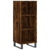 vidaXL Skř&iacute;ň highboard kouřov&yacute; dub 34,5 x 34 x 180 cm kompozitn&iacute; dřevo