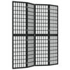 vidaXL Skládací 4dílný paraván v japonském stylu 160 x 170 cm černý