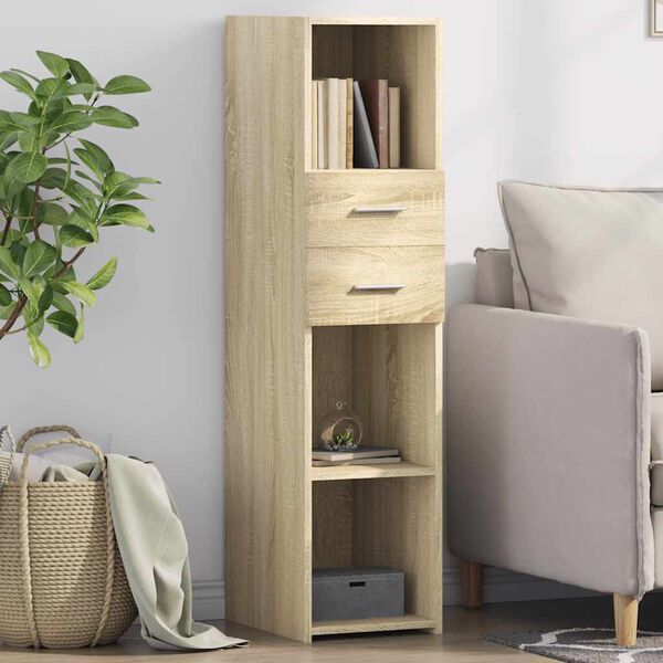 vidaXL Skř&iacute;ň highboard dub sonoma 30 x 42,5 x 124 cm kompozitn&iacute; dřevo