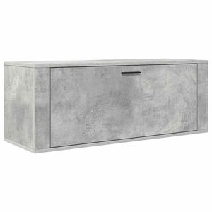 vidaXL N&aacute;stěnn&yacute; botn&iacute;k betonově &scaron;ed&yacute; 100x35x45 cm kompozitn&iacute; dřevo