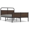 vidaXL R&aacute;m postele bez matrace 135x190 cm hněd&yacute; dub kompozitn&iacute; dřevo