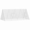vidaXL Klec pro kr&aacute;l&iacute;ky Stř&iacute;brn&aacute; 215 x 100 x 85 cm Pozinkovan&aacute; ocel