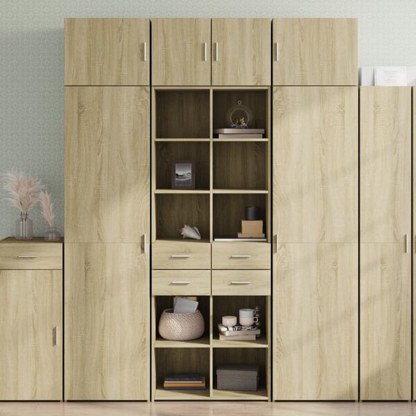 vidaXL Skř&iacute;ň highboard dub sonoma 70 x 42,5 x 185 cm kompozitn&iacute; dřevo