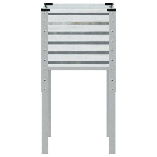 vidaXL Zahradní květináč 45 x 45 x 88 cm pozinkovaná ocel