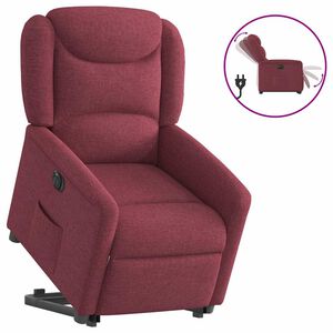 vidaXL Elektrick&eacute; zvedac&iacute; polohovac&iacute; křeslo v&iacute;nov&eacute; textil