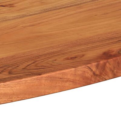 vidaXL Stolní deska 110 x 50 x 2,5 cm oválná masivní akáciové dřevo