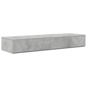 vidaXL Studio stůl Betonově &scaron;ed&aacute; 152 x 40 x 19,5 cm Kompozitn&iacute; dřevo