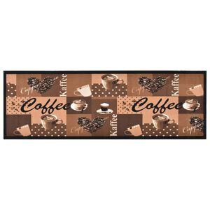 vidaXL Kuchyňsk&yacute; koberec prateln&yacute; Coffee hněd&yacute; 45 x 150 cm