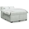 vidaXL Box spring postel s matrac&iacute; světle &scaron;ed&aacute; 160x200 cm samet
