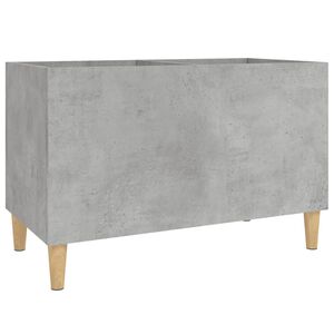 vidaXL Skř&iacute;ňka na LP desky betonově &scaron;ed&aacute; 74,5x38x48cm kompozitn&iacute; dřevo