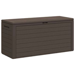 vidaXL Zahradn&iacute; &uacute;ložn&yacute; box hněd&yacute; 116 x 44 x 55 cm