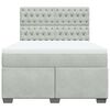 vidaXL Box spring postel s matrac&iacute; světle &scaron;ed&aacute; 140x190 cm samet