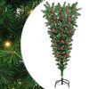 vidaXL Natahovac&iacute; uměl&yacute; v&aacute;nočn&iacute; stromeček s bal&oacute;nky Zelen&aacute; 150 cm PVC