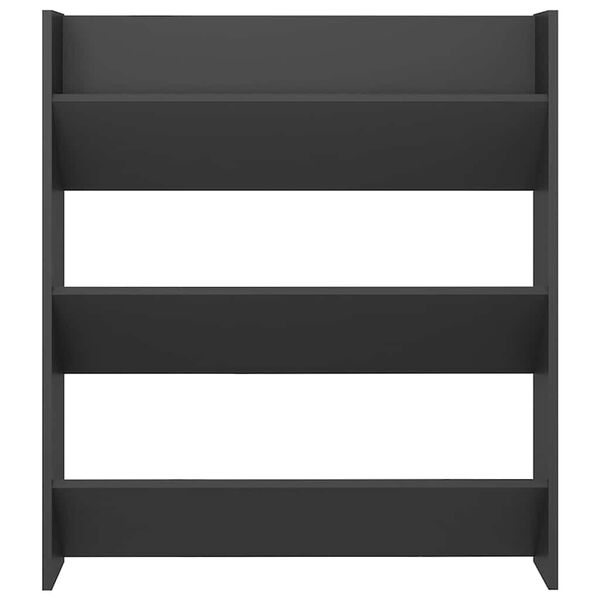 vidaXL N&aacute;stěnn&yacute; botn&iacute;k &scaron;ed&yacute; 80 x 18 x 90 cm dřevotř&iacute;ska