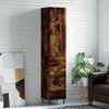 vidaXL Skř&iacute;ň highboard kouřov&yacute; dub 34,5 x 34 x 180 cm kompozitn&iacute; dřevo