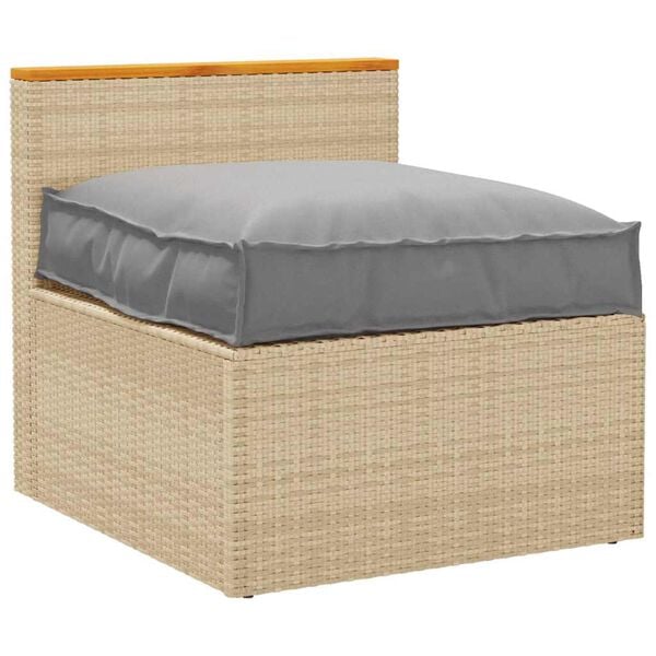 vidaXL Pol&scaron;t&aacute;ř &Scaron;ed&aacute; 70 x 70 x 12 cm Oxford l&aacute;tka