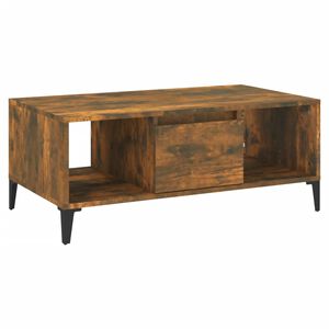 vidaXL Konferenčn&iacute; stolek kouřov&yacute; dub 90x50x36,5 cm kompozitn&iacute; dřevo