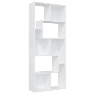 vidaXL Knihovna b&iacute;l&aacute; 67 x 24 x 161 cm kompozitn&iacute; dřevo