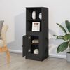 vidaXL Skř&iacute;ň highboard čern&aacute; 36 x 35,5 x 103,5 kompozitn&iacute; dřevo