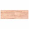 vidaXL Stoln&iacute; deska hněd&aacute; 180x60x(2-4)cm o&scaron;etřen&yacute; dřevo živ&aacute; hrana