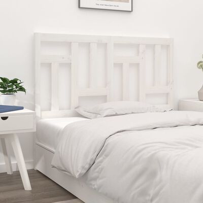 vidaXL Čelo postele bílé 185,5 x 4 x 100 cm masivní borovice