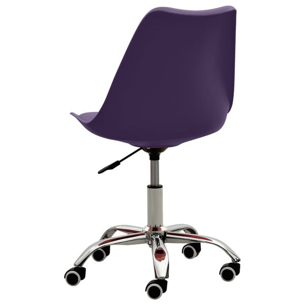 vidaXL J&iacute;deln&iacute; židle fialov&aacute; uměl&aacute; kůže