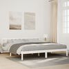 vidaXL Prodloužen&yacute; r&aacute;m postele bez matrace b&iacute;l&yacute; 200 x 210 cm borovice
