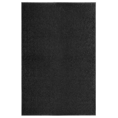 vidaXL Rohožka pratelná černá 120 x 180 cm