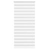 vidaXL Zebra roleta b&iacute;l&aacute; 115x200 cm &scaron;&iacute;řka l&aacute;tky 110,9 cm polyester