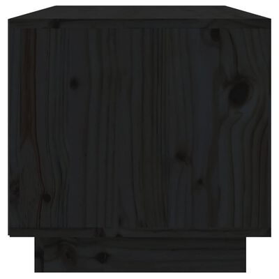 vidaXL TV skříňka černá 60 x 35 x 35 cm masivní borové dřevo