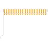 vidaXL Ručně zatahovac&iacute; mark&yacute;za s LED světlem 400 x 350 cm žlutob&iacute;l&aacute;