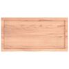 vidaXL Stolní deska světle hnědá 100x50x(2-6)cm ošetřený masivní dub