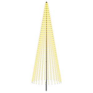 vidaXL LED v&aacute;nočn&iacute; strom 385 cm 1148 LED Tepl&aacute; b&iacute;l&aacute; Železo Čern&aacute;