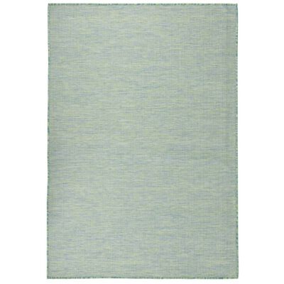 vidaXL Venkovní hladce tkaný koberec 160x230 cm tyrkysová
