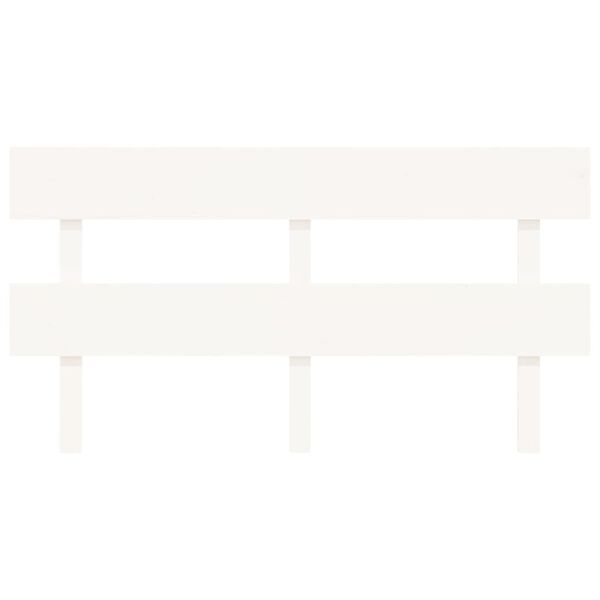 vidaXL Čelo postele b&iacute;l&eacute; 164 x 3 x 81 cm masivn&iacute; borovice