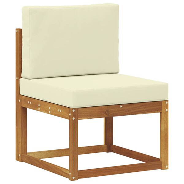 vidaXL Venkovn&iacute; pohovkov&aacute; souprava 7 pcs Přirozen&aacute; a Kr&eacute;mov&aacute;