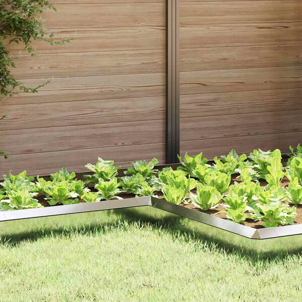 vidaXL Plaňka na &scaron;neky Stř&iacute;brn&aacute; 10 x 10 x 25 cm Pozinkovan&aacute; ocel