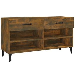 vidaXL Botn&iacute;k kouřov&yacute; dub 102 x 35 x 55 cm kompozitn&iacute; dřevo