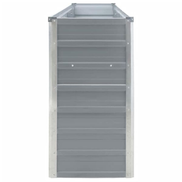 vidaXL Vyv&yacute;&scaron;en&yacute; z&aacute;hon 320 x 40 x 77 cm pozinkovan&aacute; ocel &scaron;ed&yacute;